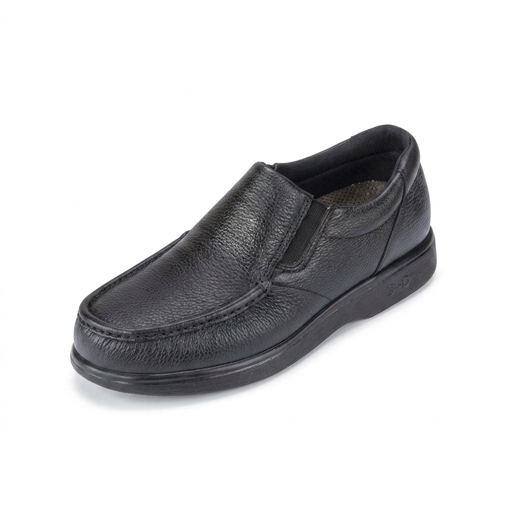 NEW SAS men's side gore slip on loafer in black